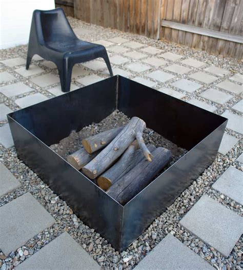 make steel fire box|diy fire pits from steel.